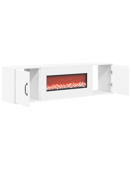 Caminetto elettrico Bianco 140,5 x 30 x 39 cm