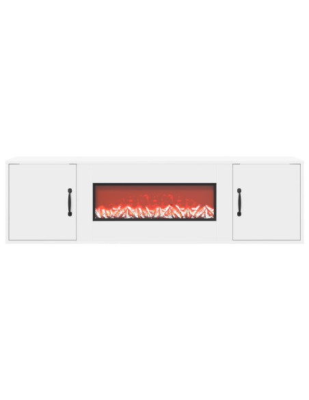 Caminetto elettrico Bianco 140,5 x 30 x 39 cm