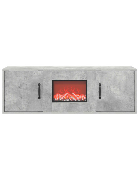 Caminetto elettrico Cemento 110 x 30 x 36,5 cm