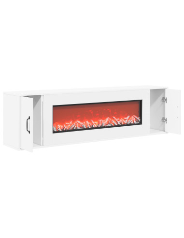 Caminetto elettrico Bianco 155 x 30 x 44 cm