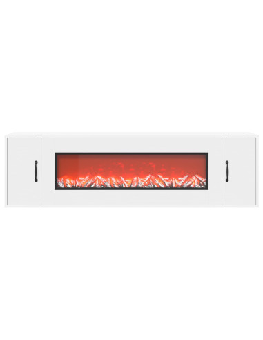Caminetto elettrico Bianco 155 x 30 x 44 cm