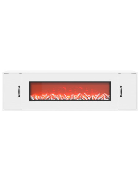 Caminetto elettrico Bianco 155 x 30 x 44 cm