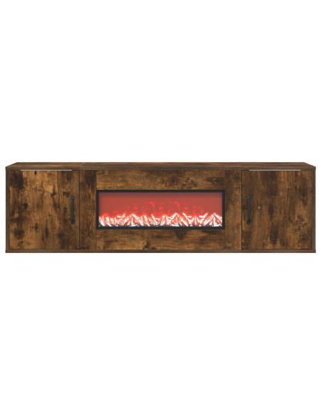 Caminetto elettrico Rovere Fumo 140,5 x 30 x 39 cm