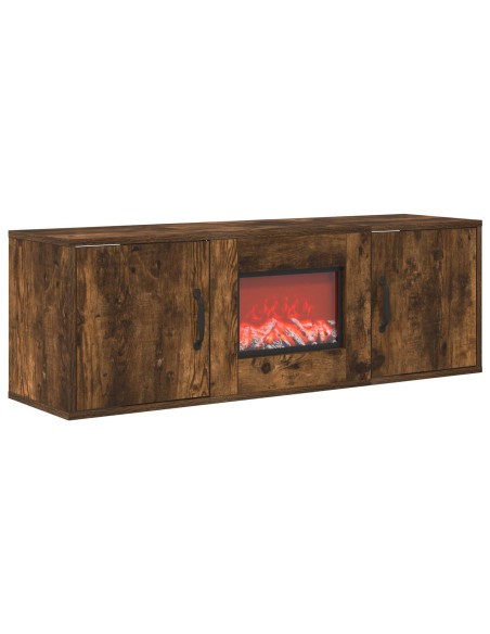 Caminetto elettrico Rovere Fumo 110 x 30 x 36,5 cm