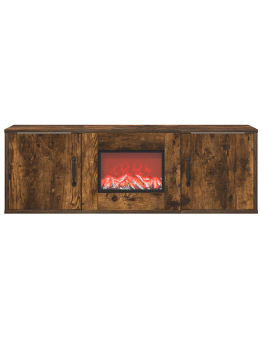Caminetto elettrico Rovere Fumo 110 x 30 x 36,5 cm