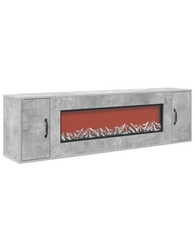 Caminetto elettrico Cemento 155 x 30 x 44 cm