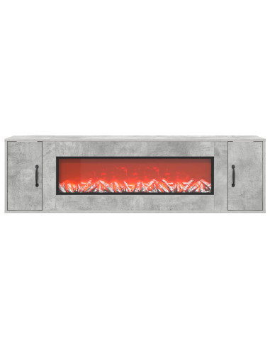 Caminetto elettrico Cemento 155 x 30 x 44 cm