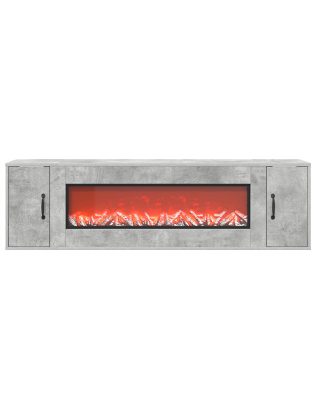Caminetto elettrico Cemento 155 x 30 x 44 cm