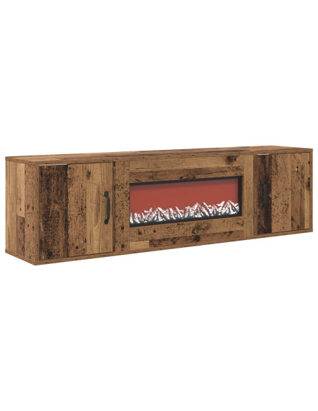Caminetto elettrico Legno antico 140,5 x 30 x 39 cm