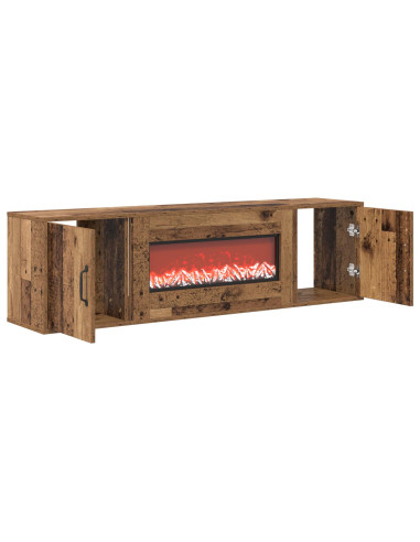 Caminetto elettrico Legno antico 140,5 x 30 x 39 cm