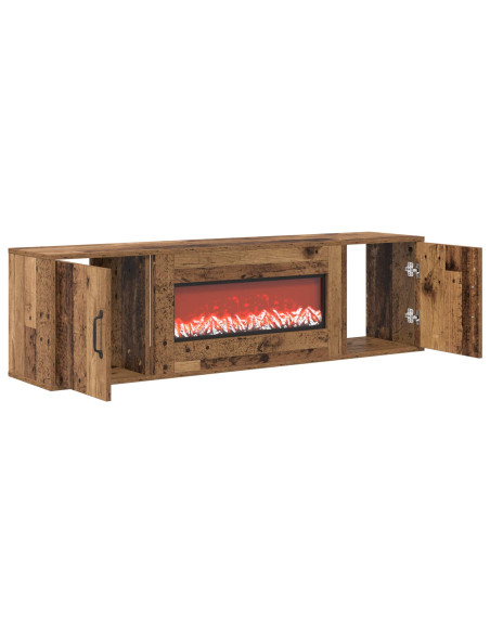 Caminetto elettrico Legno antico 140,5 x 30 x 39 cm