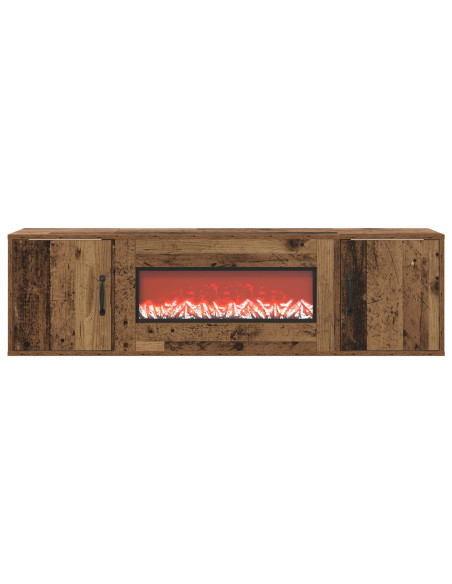 Caminetto elettrico Legno antico 140,5 x 30 x 39 cm