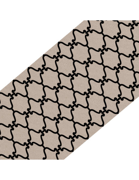 Tappeti per scale 15 pz 76 x 20 cm Motivo in rete grigia