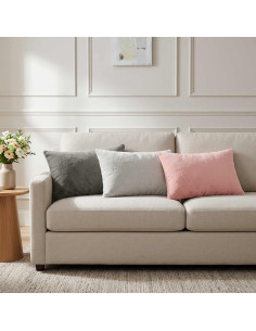 Cuscino da Lanciare 6 pz HEERLEN Grigio Chiaro 40 x 60 cm