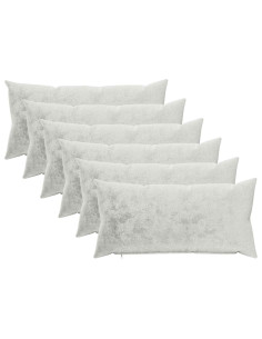 Cuscino da Lanciare 6 pz HEERLEN Grigio Chiaro 40 x 70 cm 2