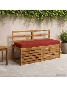 Cuscino per schienale SOEST 100% Poliestere Rosso