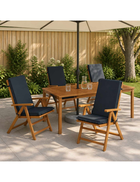 Cuscino per sedia a schienale alto GEMERT 6 pz 100% Poliestere