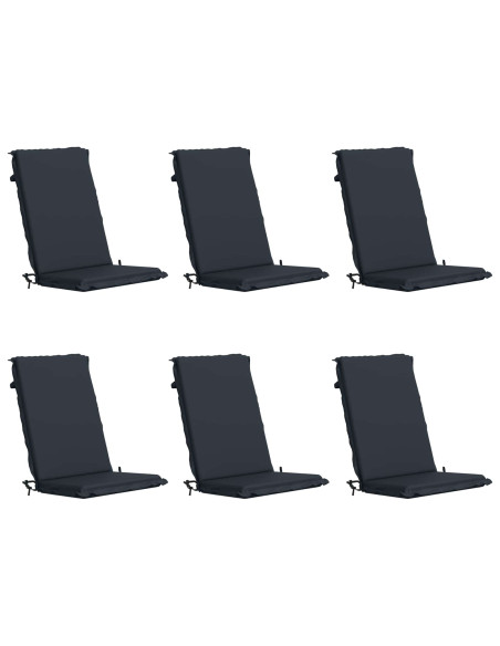 Cuscino per sedia a schienale alto GEMERT 6 pz 100% Poliestere