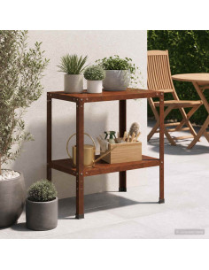 Tavolo da rinvaso 100 x 50 x 80 cm Acciaio Corten Ruggine