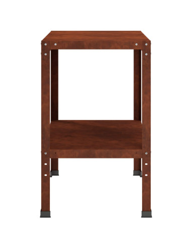Tavolo da rinvaso 100 x 50 x 80 cm Acciaio Corten Ruggine