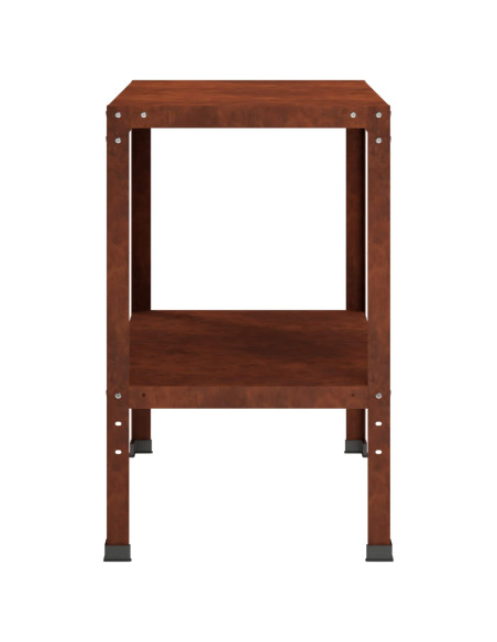 Tavolo da rinvaso 100 x 50 x 80 cm Acciaio Corten Ruggine