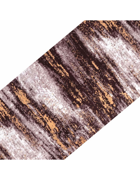 Tappeti per scale 15 pz 76 x 20 cm Nero e Oro Poliestere