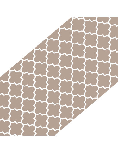 Tappeti per scale 15 pz 76 x 20 cm Grigio e Bianco Poliestere