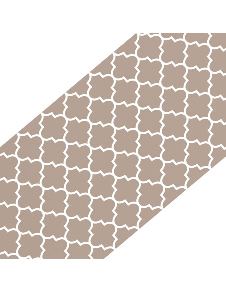 Tappeti per scale 15 pz 76 x 20 cm Grigio e Bianco Poliestere