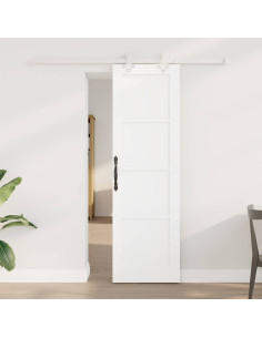 Porta scorrevole 61 x 198,5 cm Legno ingegnerizzato Bianco