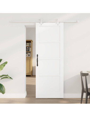 Porta scorrevole 73,5 x 198,5 cm Legno ingegnerizzato Bianco