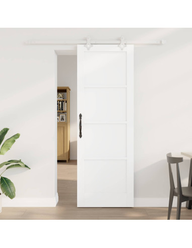 Porta scorrevole 73,5 x 211 cm Legno ingegnerizzato Bianco