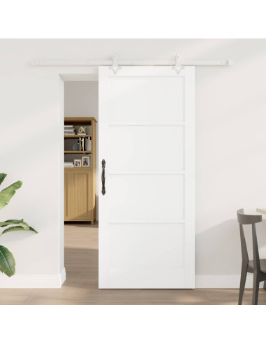 Porta scorrevole 86 x 198,5 cm Legno ingegnerizzato Bianco