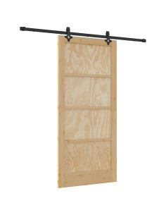 Porta scorrevole 93 x 202 cm Legno ingegnerizzato 2