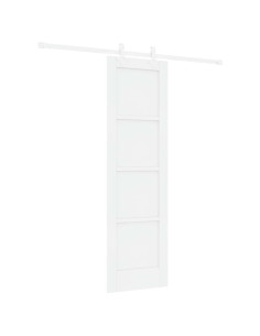 Porta scorrevole 61 x 198,5 cm Legno ingegnerizzato Bianco 2