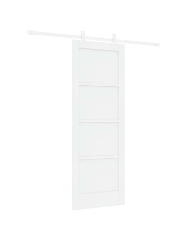 Porta scorrevole 73,5 x 198,5 cm Legno ingegnerizzato Bianco