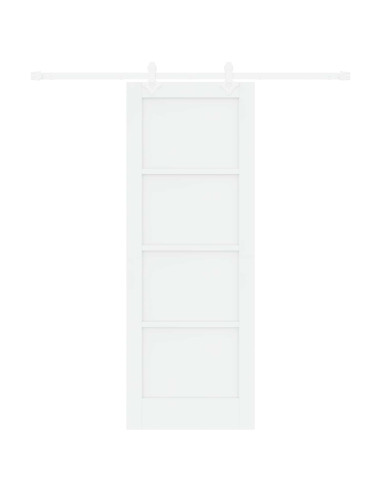 Porta scorrevole 73,5 x 198,5 cm Legno ingegnerizzato Bianco