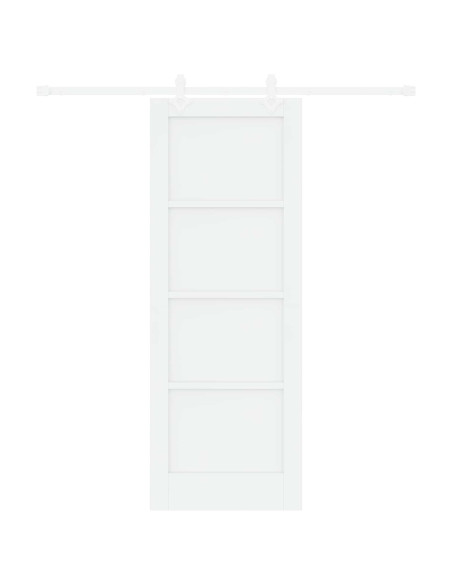Porta scorrevole 73,5 x 198,5 cm Legno ingegnerizzato Bianco