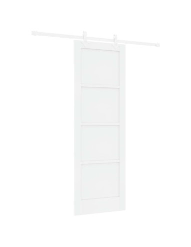 Porta scorrevole 73,5 x 211 cm Legno ingegnerizzato Bianco