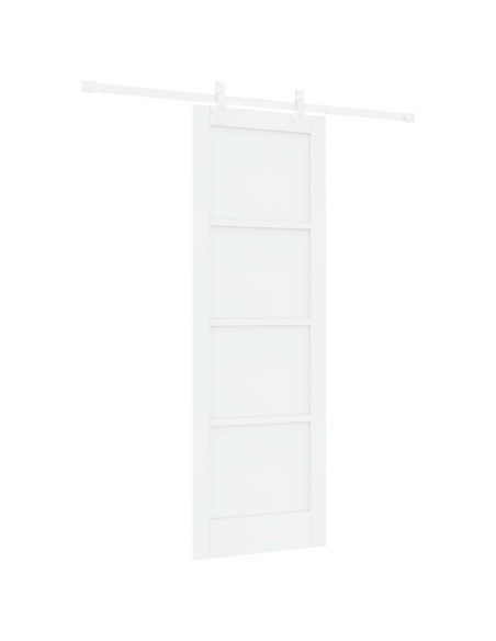 Porta scorrevole 73,5 x 211 cm Legno ingegnerizzato Bianco