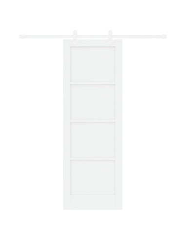 Porta scorrevole 73,5 x 211 cm Legno ingegnerizzato Bianco
