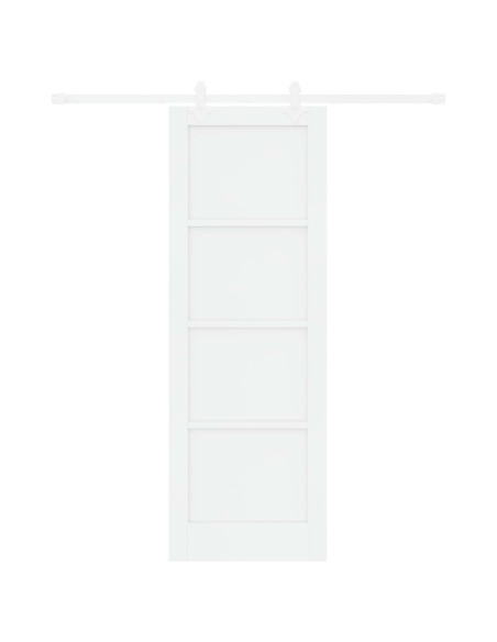Porta scorrevole 73,5 x 211 cm Legno ingegnerizzato Bianco