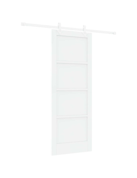 Porta scorrevole 78 x 202 cm Legno ingegnerizzato Bianco