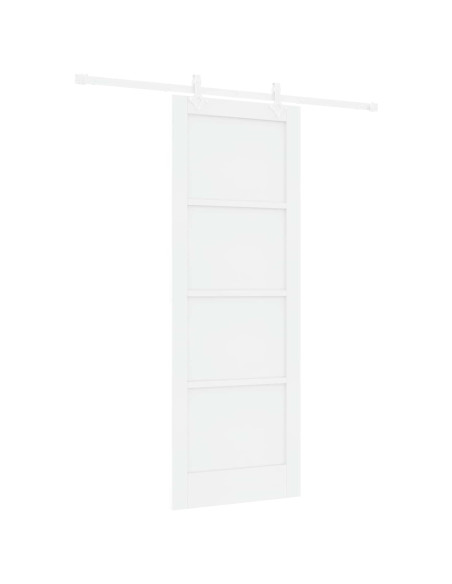 Porta scorrevole 78 x 211 cm Legno ingegnerizzato Bianco
