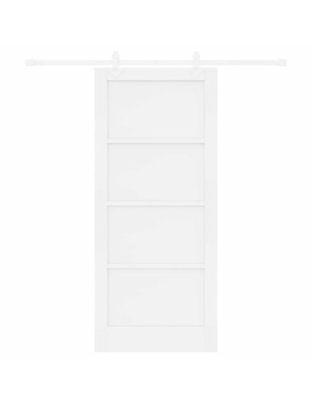 Porta scorrevole 86 x 198,5 cm Legno ingegnerizzato Bianco