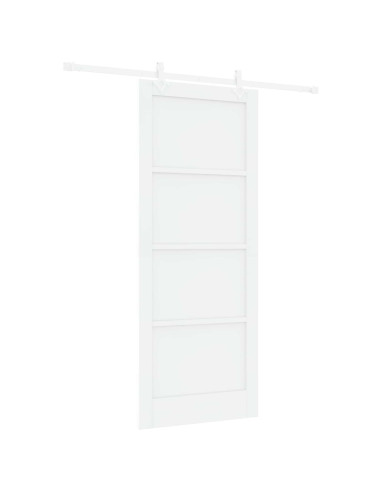 Porta scorrevole 86 x 211 cm Legno ingegnerizzato Bianco