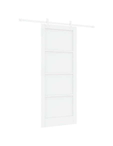 Porta scorrevole 86 x 211 cm Legno ingegnerizzato Bianco
