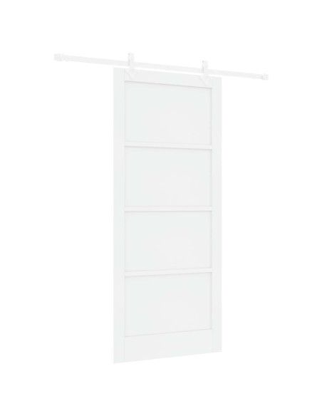 Porta scorrevole 93 x 211 cm Legno ingegnerizzato Bianco