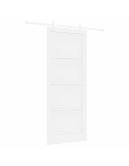 Porta scorrevole 93 x 232 cm Legno ingegnerizzato Bianco