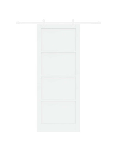 Porta scorrevole 93 x 232 cm Legno ingegnerizzato Bianco