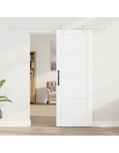 Porta scorrevole 73,5 x 198,5 cm Legno ingegnerizzato Bianco